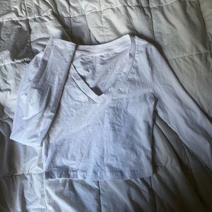 Long Sleeve Cropped Tee🤍